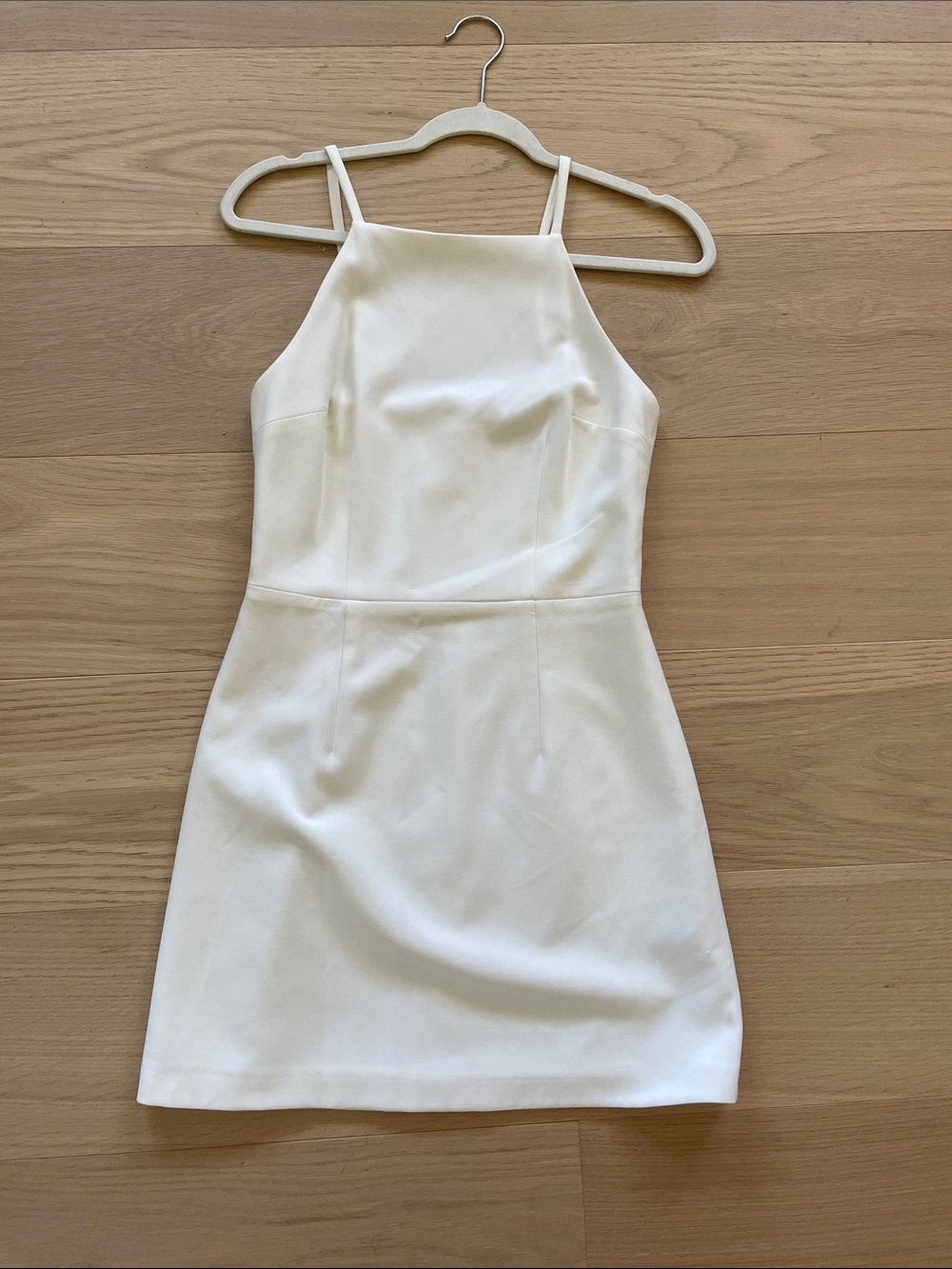 French Connection White Halter Mini Dress